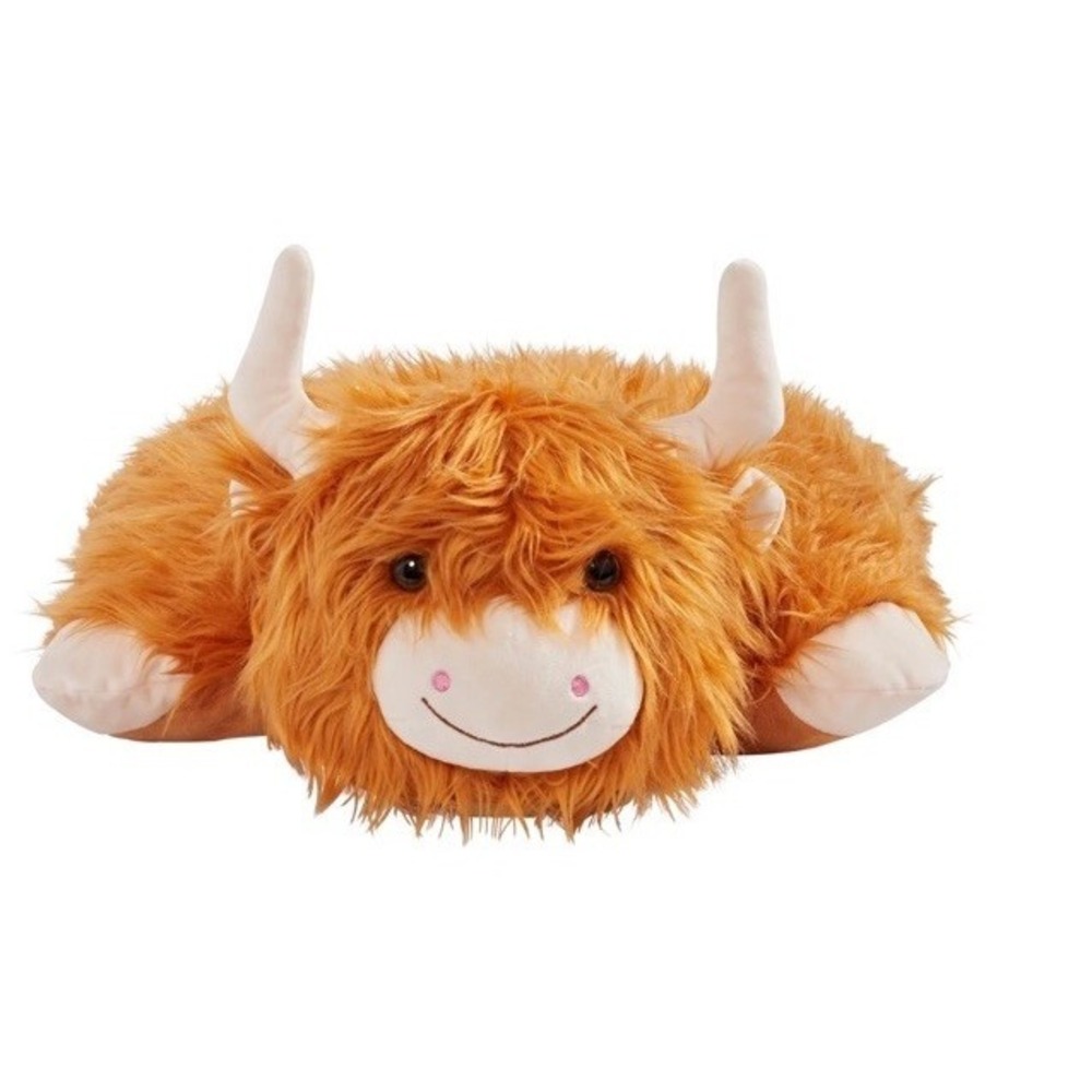 Pillow Pets Highland Cow‎ 18" Pillow Pals Plush NWT NEW